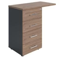 Тумба боковая NPW-408 L4 темный орех /антрацит