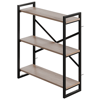 Полка навесная GUTTA 780х690х250 (3 полки) черный/эвок